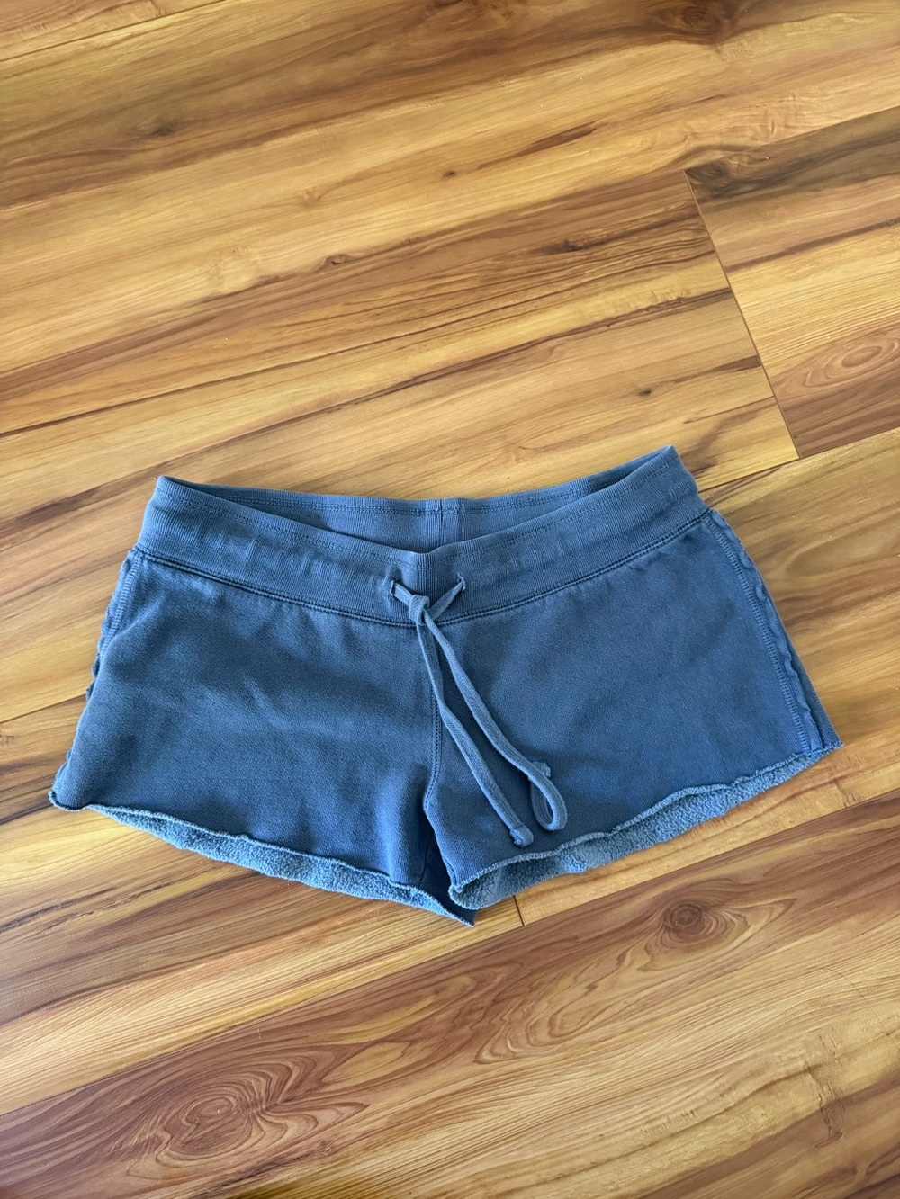 Brandy Melville Slate Blue Cozy Drawstring Athletic Shorts
